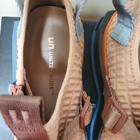 United Nude Tan and Blue Roko Y Sneakers - Picture 4 of 9